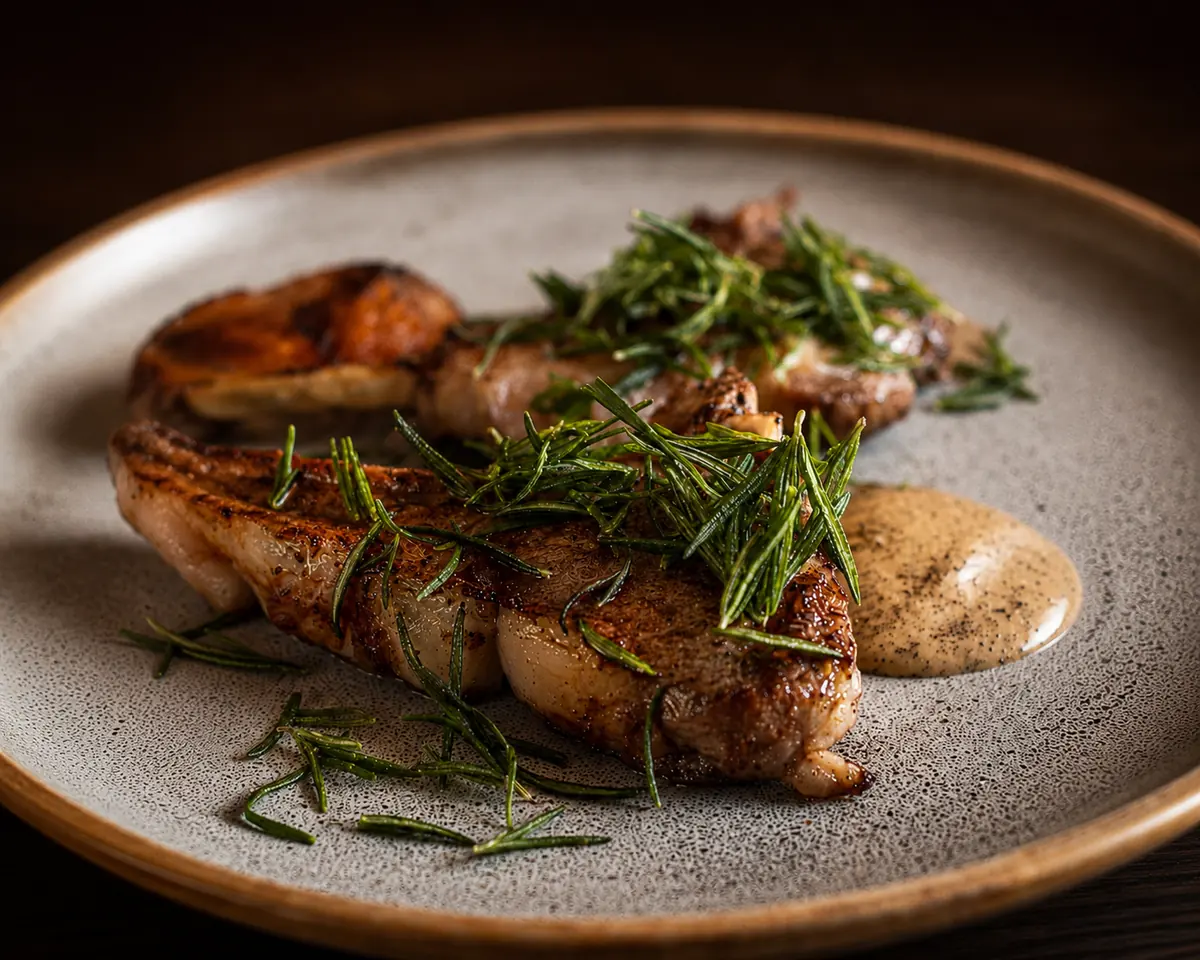Grilled meat with rosemary and a cream sauce, Shaffa GastroBazar, Balangan, Bukit